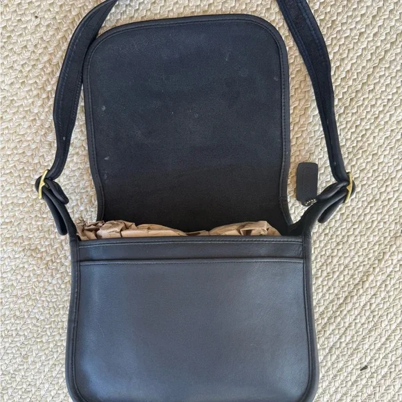 Vintage Coach Classic Black Pouch Bag 9170 ✨Rare✨ - Picture 3 of 11